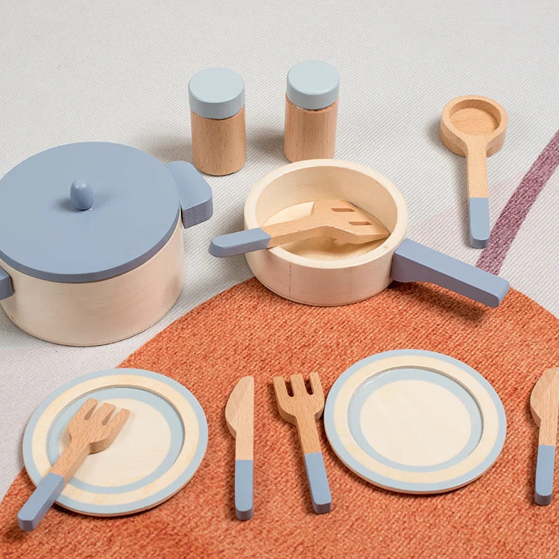 MiniCook Set – Accessoires Cuisine en Bois pour Enfants