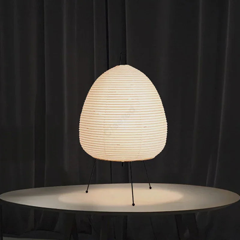 KamiLight Lampe – Lampe de Table Japonaise en Papier de Riz | Éclairage Doux & Ambiance Zen