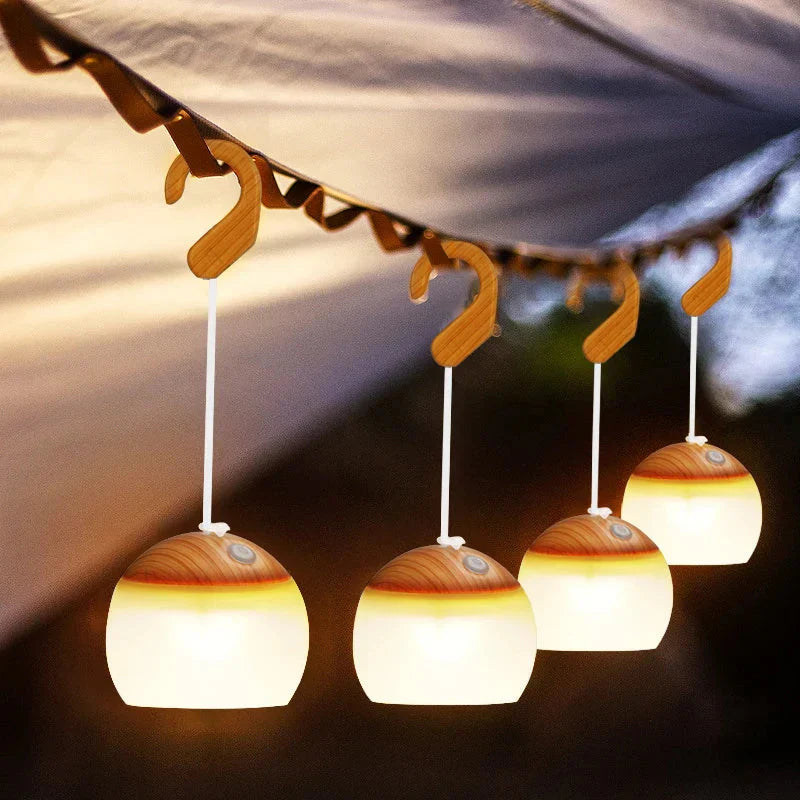 CampGlow - Lampe Camping Rétro Rechargeable USB