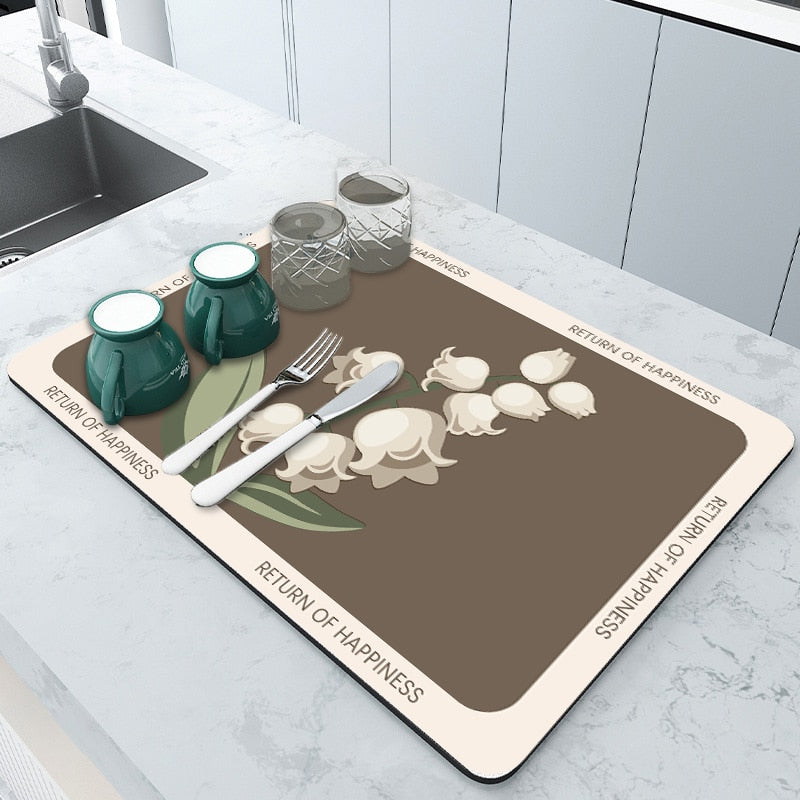 AbsorpTowel Mat - Antidérapant Ultra-Absorbant Stylé