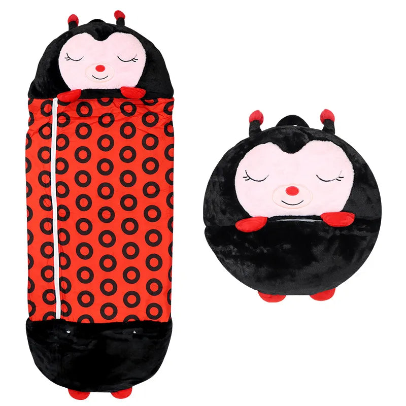 SnugglePals - Sac de Couchage Peluche 2-en-1 pour Enfants