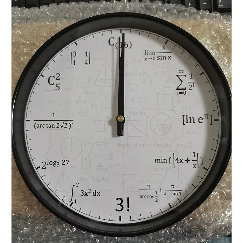 ChalkBoard Clock - Horloge Murale avec Formules Mathématiques