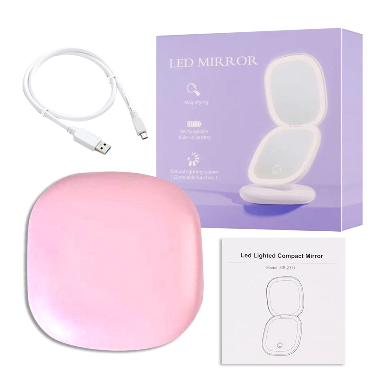 GlowMirror - Miroir Lumineux pour Look Rayonnant