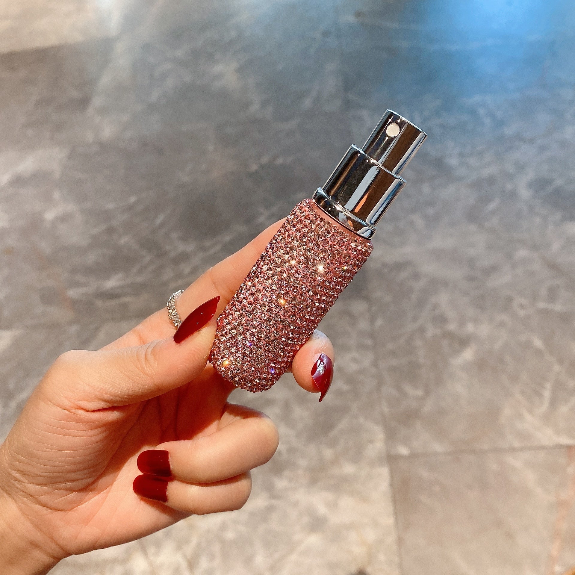 DiamondScent - Flacon Parfum Luxueux Rechargeable Stylé