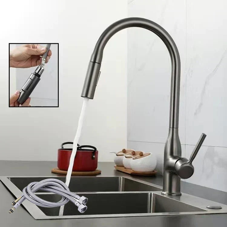 AquaStream Luxe - Robinet de Cuisine Réglable avec Douchette