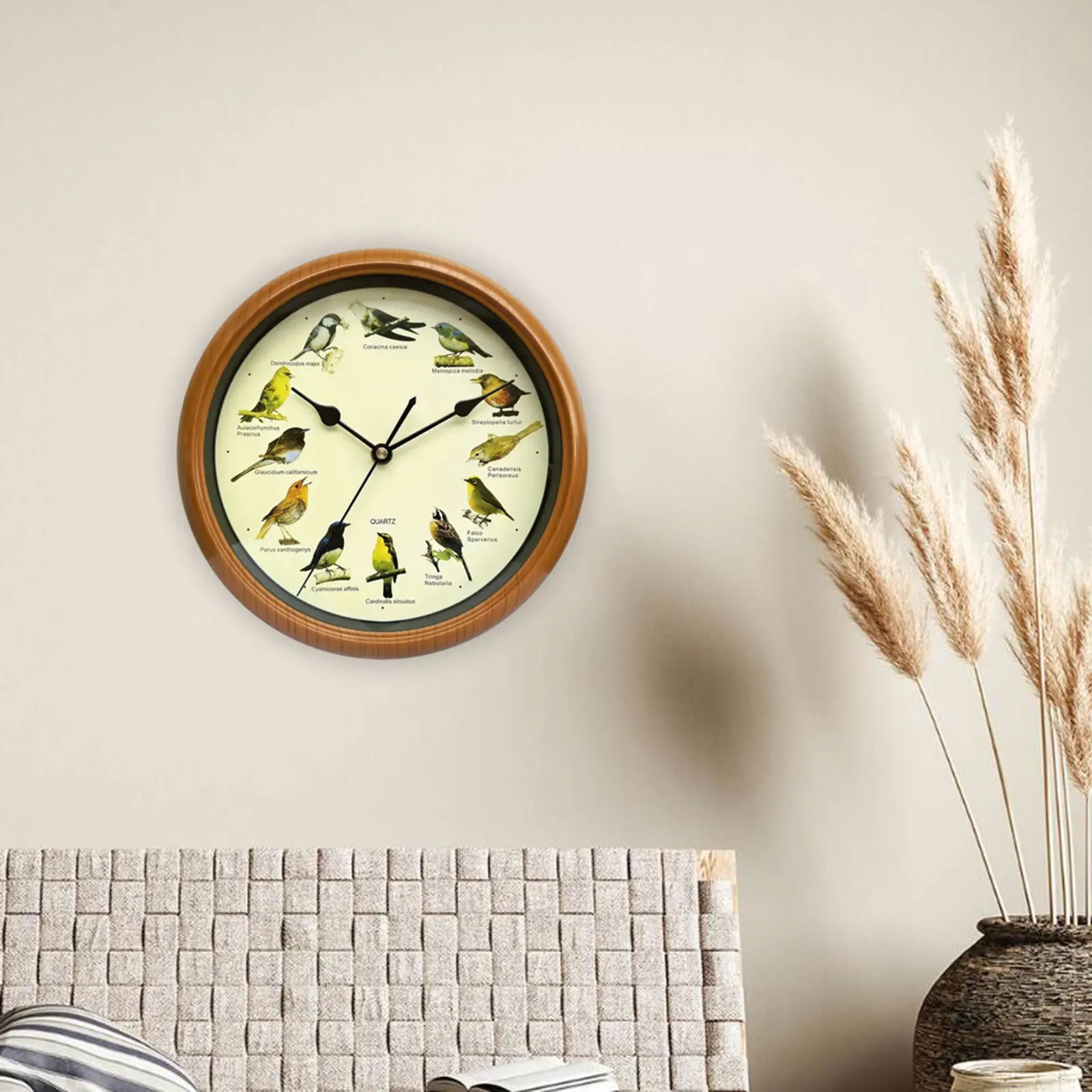 BirdSong Clock - Horloge murale 25 cm avec chants d'oiseaux