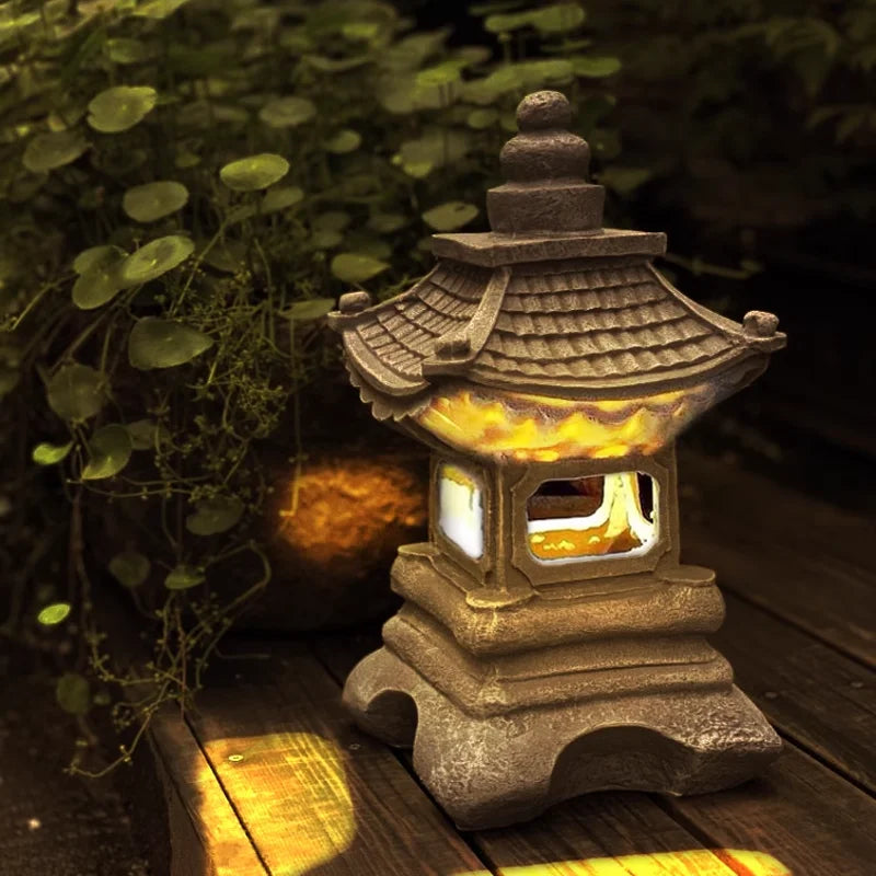 ZenGlow - Lanterne solaire de jardin au style japonais