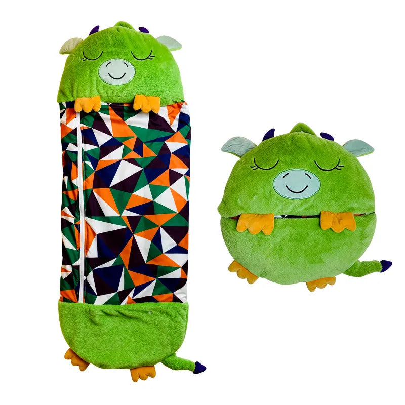 SnugglePals - Sac de Couchage Peluche 2-en-1 pour Enfants