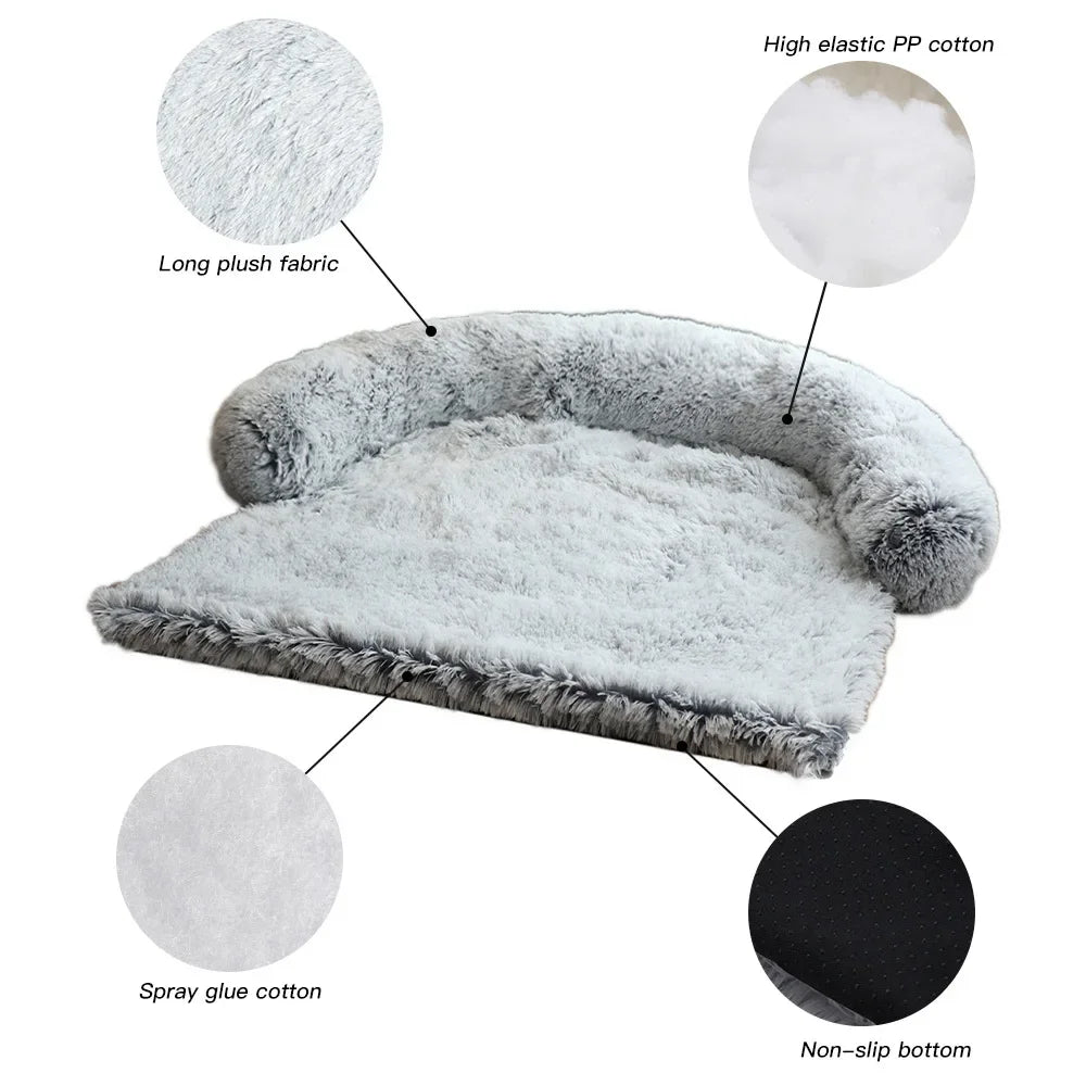 Quishy PetBed - Coussin Peluche Lavable pour Animal