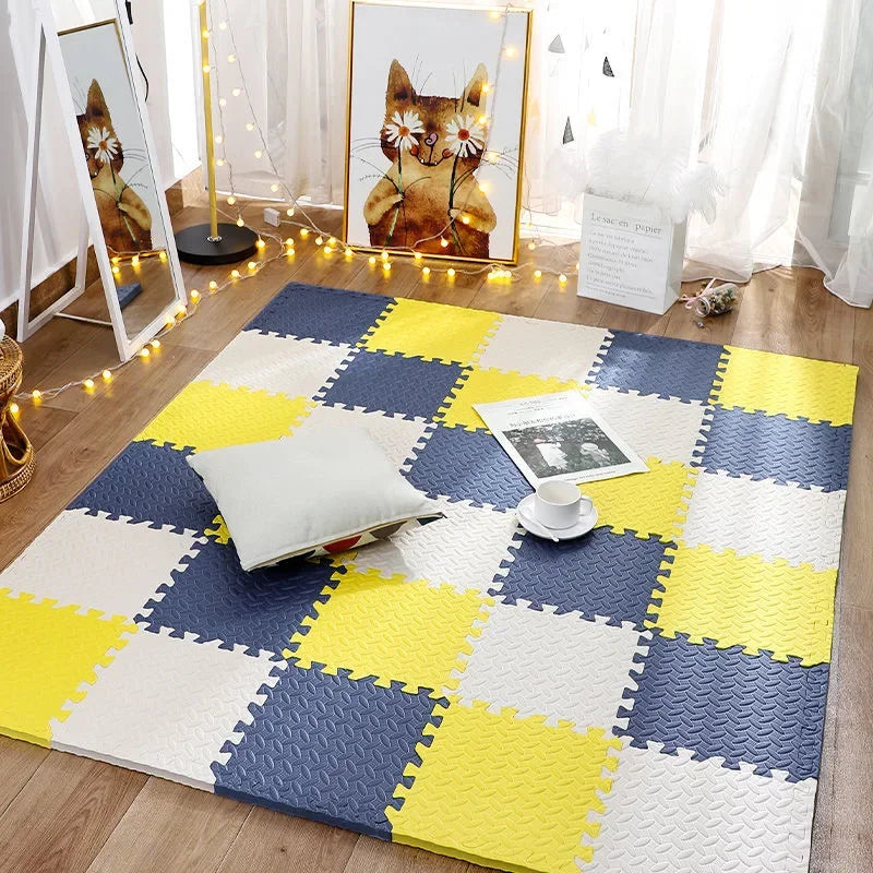 SafePlay | Tapis de Jeu Épais pour Bébés avec Protection Amortissante | Aire de Jeu Flexible et Colorée 16