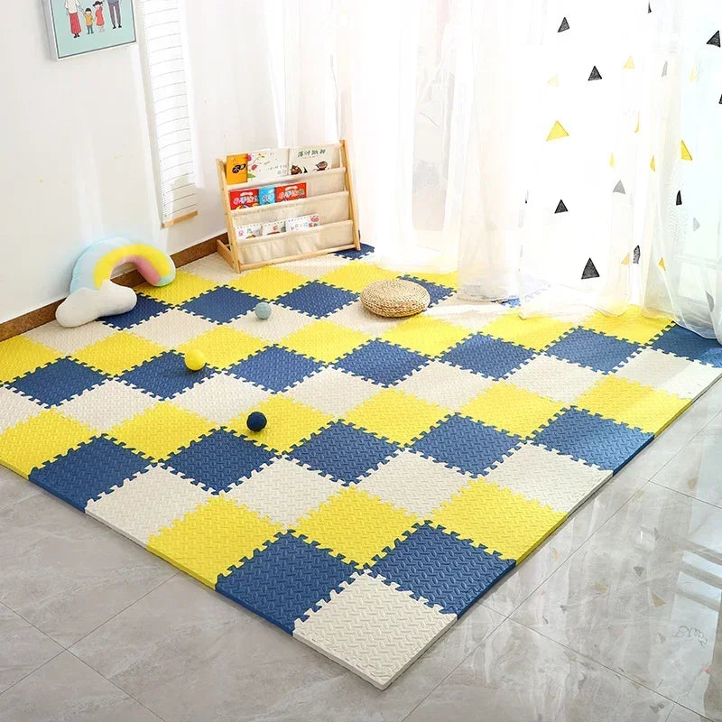 SafePlay | Tapis de Jeu Épais pour Bébés avec Protection Amortissante | Aire de Jeu Flexible et Colorée 8