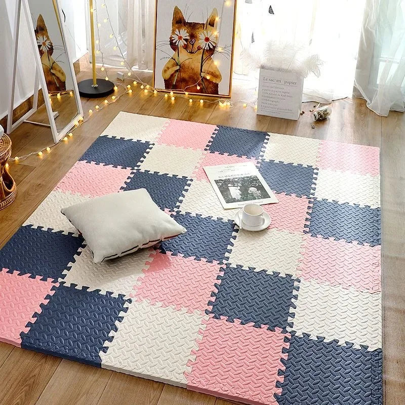 SafePlay | Tapis de Jeu Épais pour Bébés avec Protection Amortissante | Aire de Jeu Flexible et Colorée 9