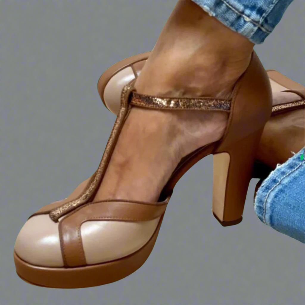 Sandales Femmes à Talon Bas - Confort Élégant pour Été et Style Quotidien 0