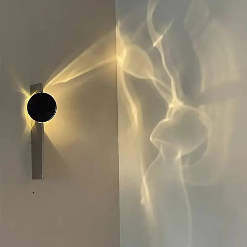 RippleGlow - Applique Murale Rotative de Luxe pour le Salon
