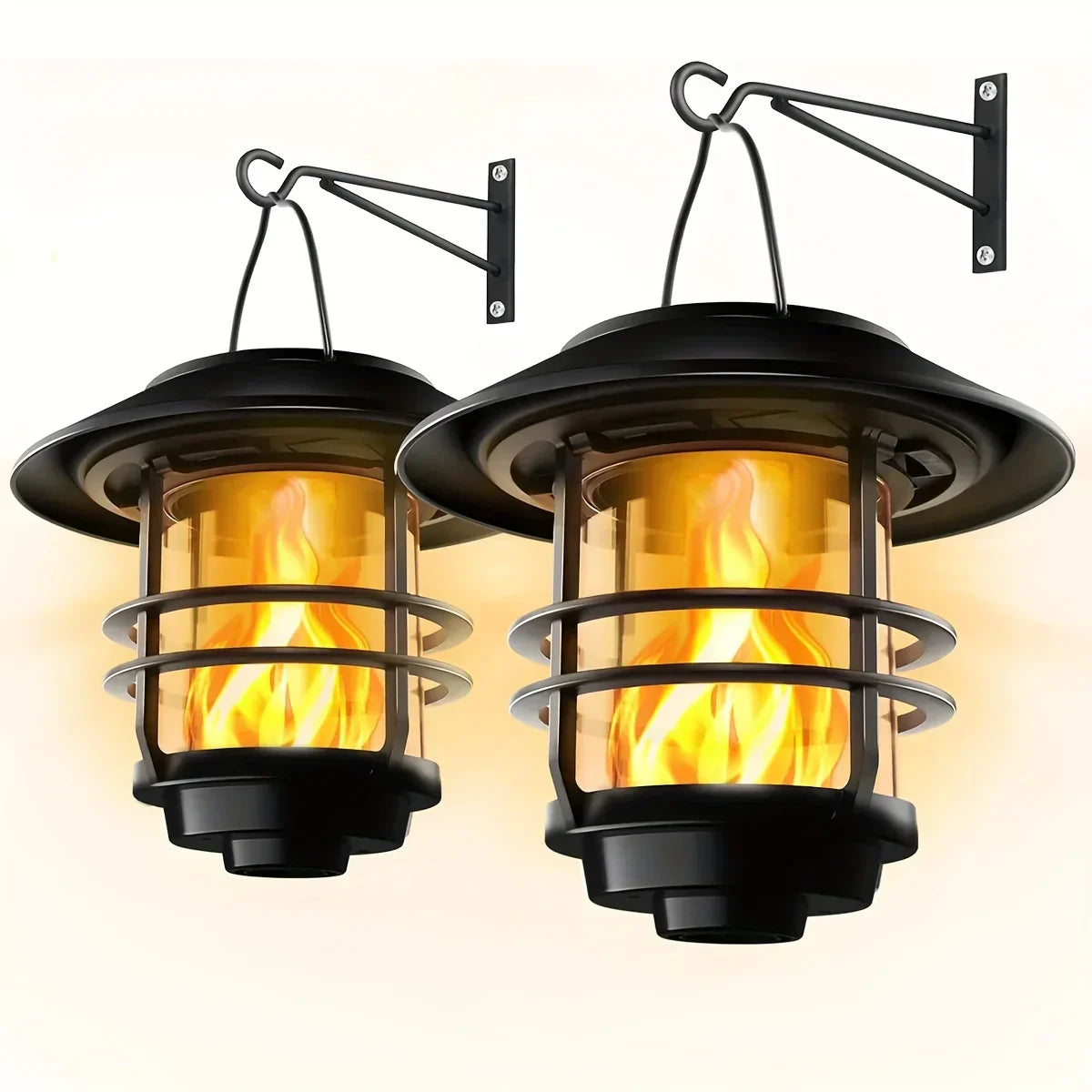 Flamma Glow - Appliques solaires effet flamme pour extérieur