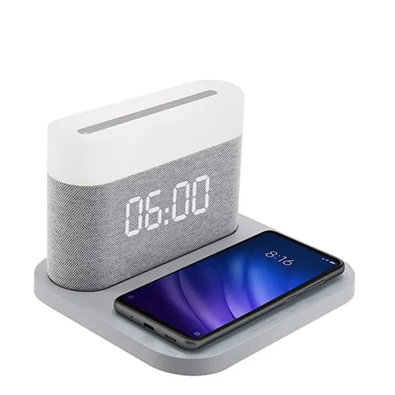 SmartCharge - Station de Charge Sans Fil avec Réveil et Veilleuse