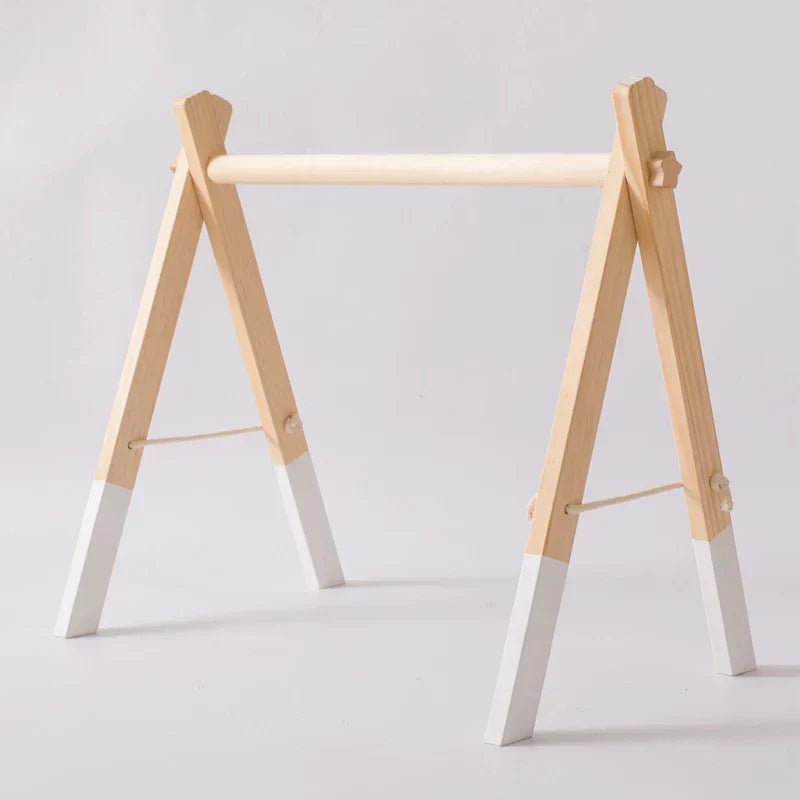 Montessori RattleFrame - Portique Bois Hochets pour Bébé