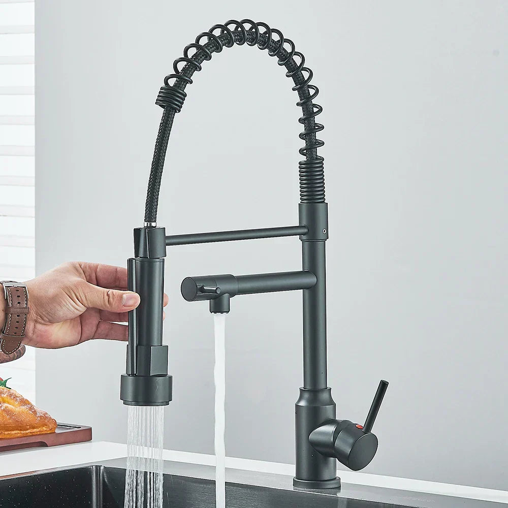 HydroFlex - Robinet de Cuisine Moderne à Double Sortie d'Eau