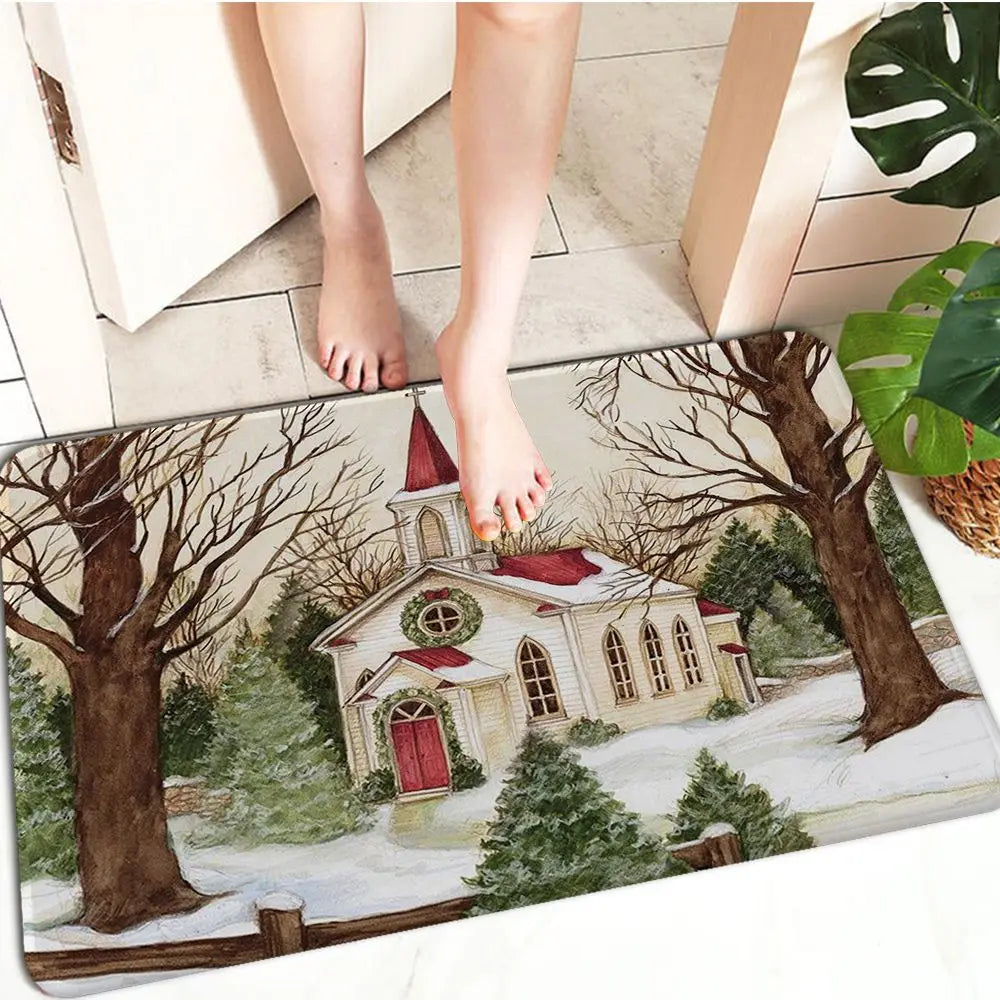 FestiveWelcome - Paillasson de Noel Luxueux pour votre Entree