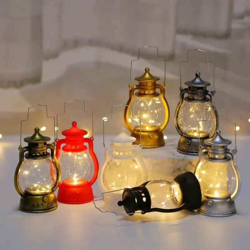 Nostalgic Glow Lantern - Lanterne LED Vintage pour l'Intérieur et l'Extérieur