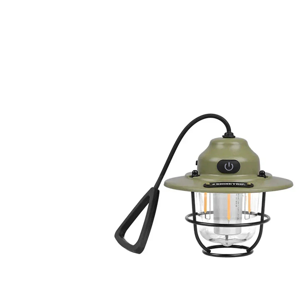 RetroLuxe - Lampe de Camping Vintage Rechargeable