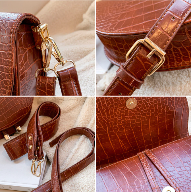 Chelsey Crossbody Bag - Sac Bandoulière Imprimé Crocodile