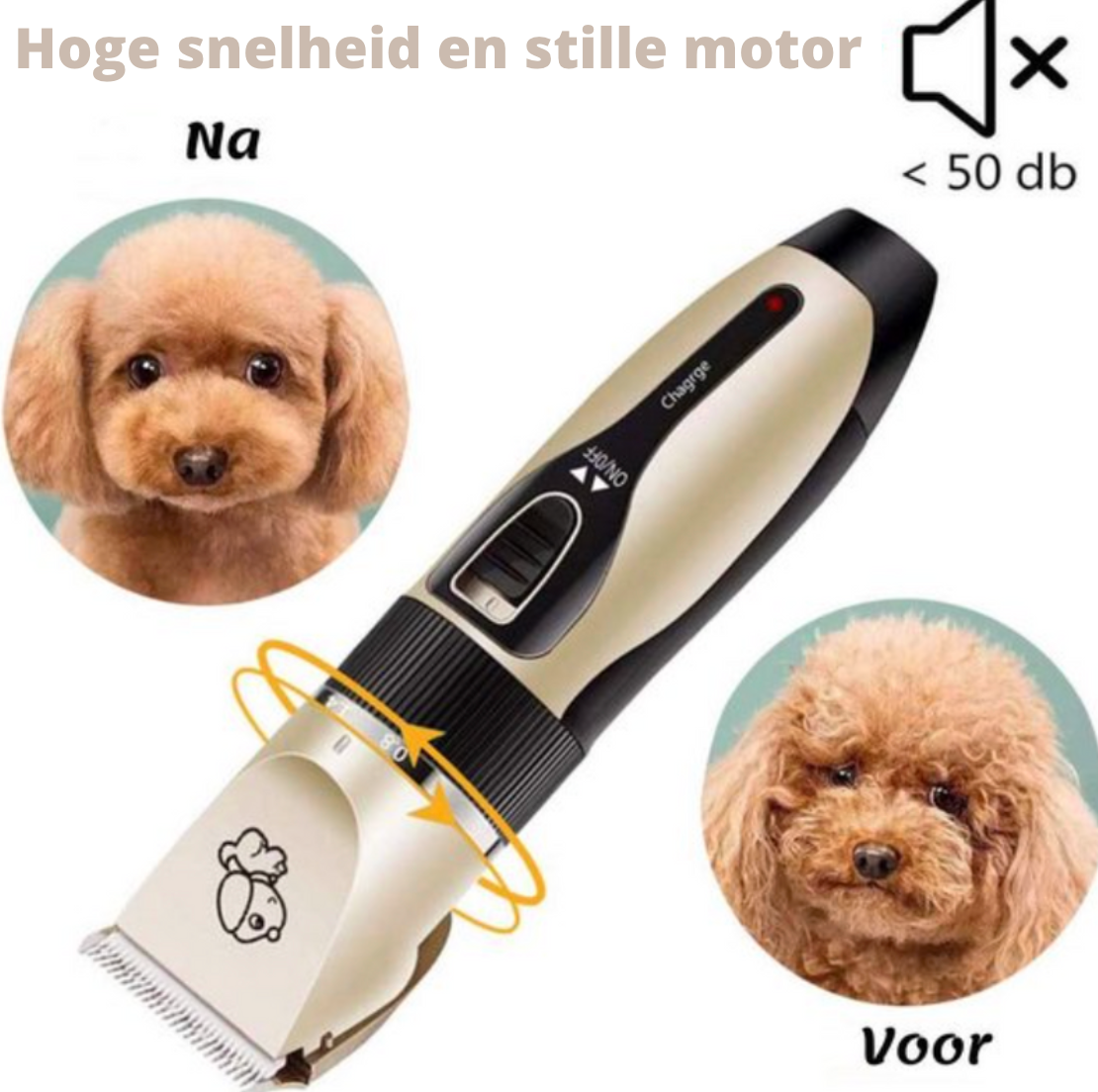 Pett Groomer - Tondeuse et Brosse Pro pour Chiens
