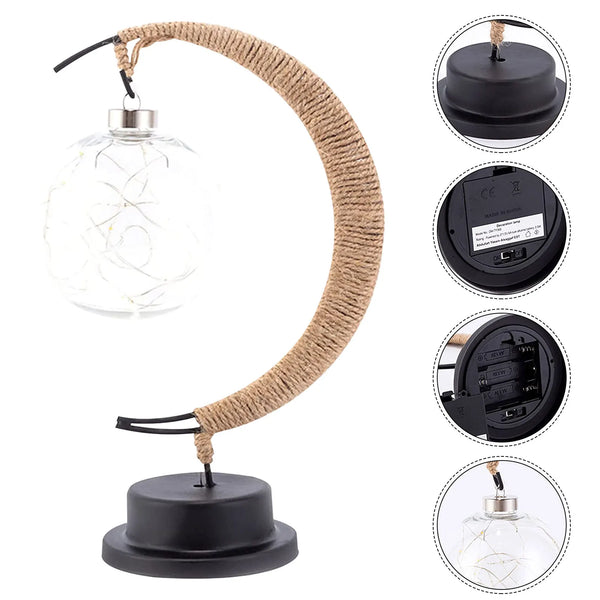 LunarGlow - Lampe de Table Lune Magique pour une Ambiance Féerique