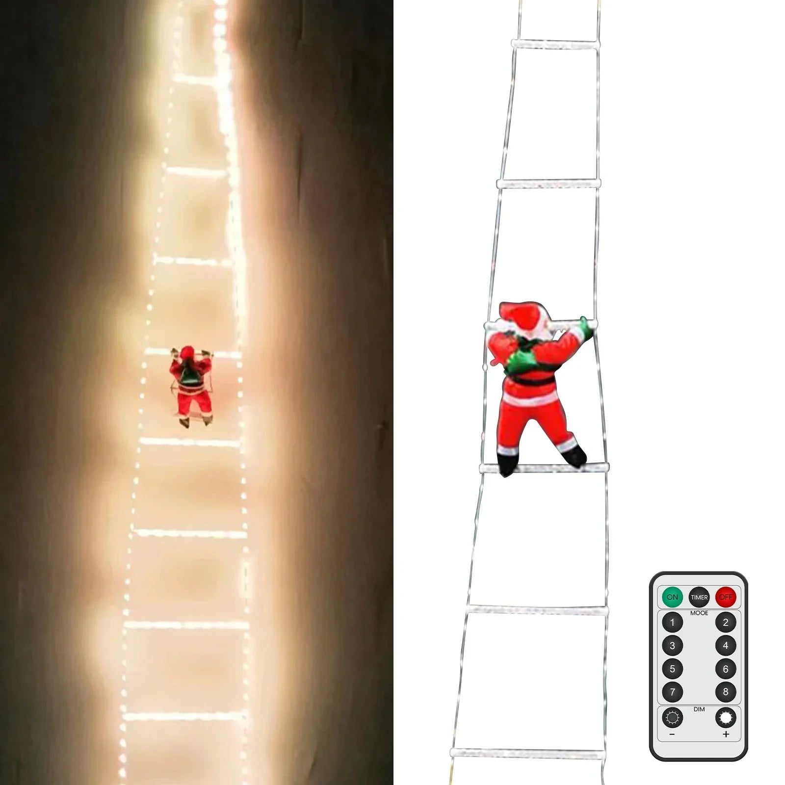 HolidayGlow Lights - Guirlande lumineuse LED de Noel avec telecommande