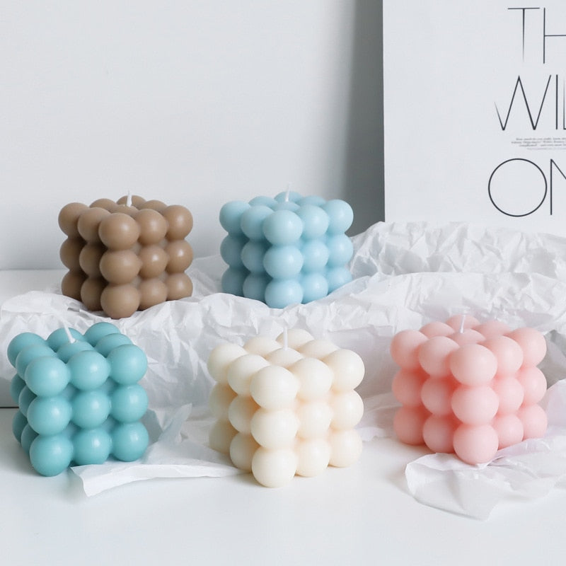BubbleGlow Candle - Bougie Tendance pour Intérieur