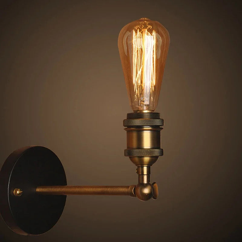 RetroAngle Light - Applique Murale Industrielle Réglable au Style Vintage