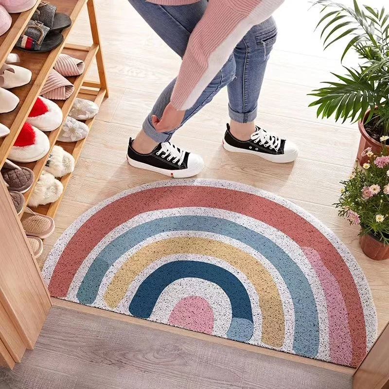 BrightStep - Tapis de Porte Arc-en-Ciel Coloré