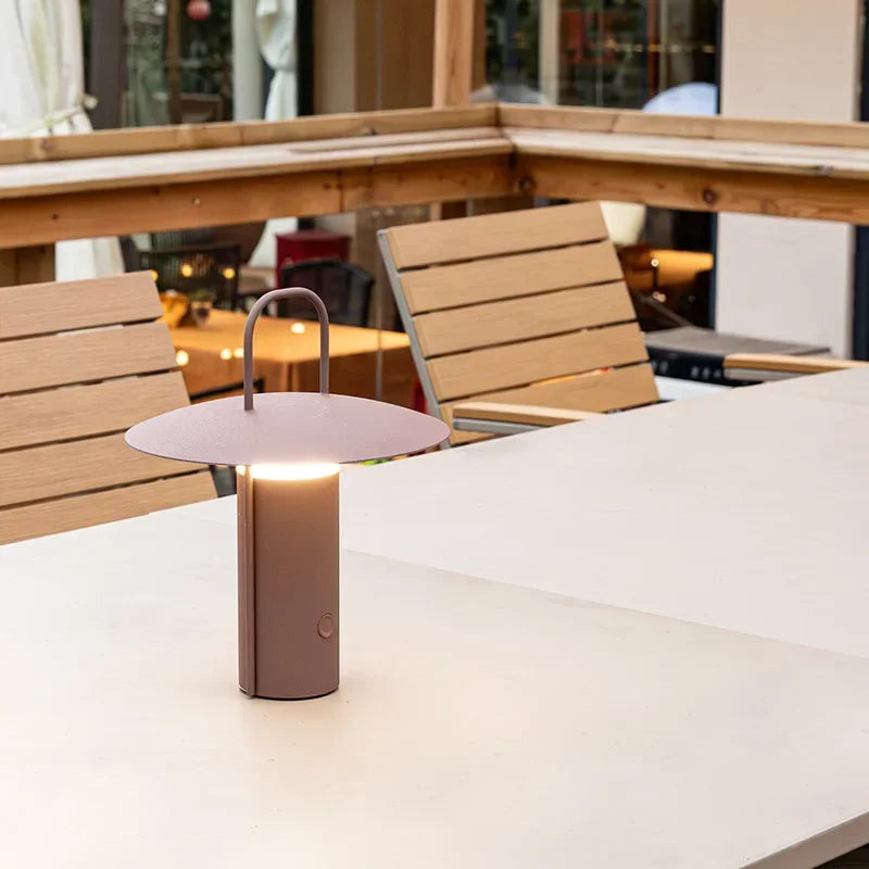 LuxeLume - Lampe de Bureau Sans Fil Étanche avec Variateur Tactile