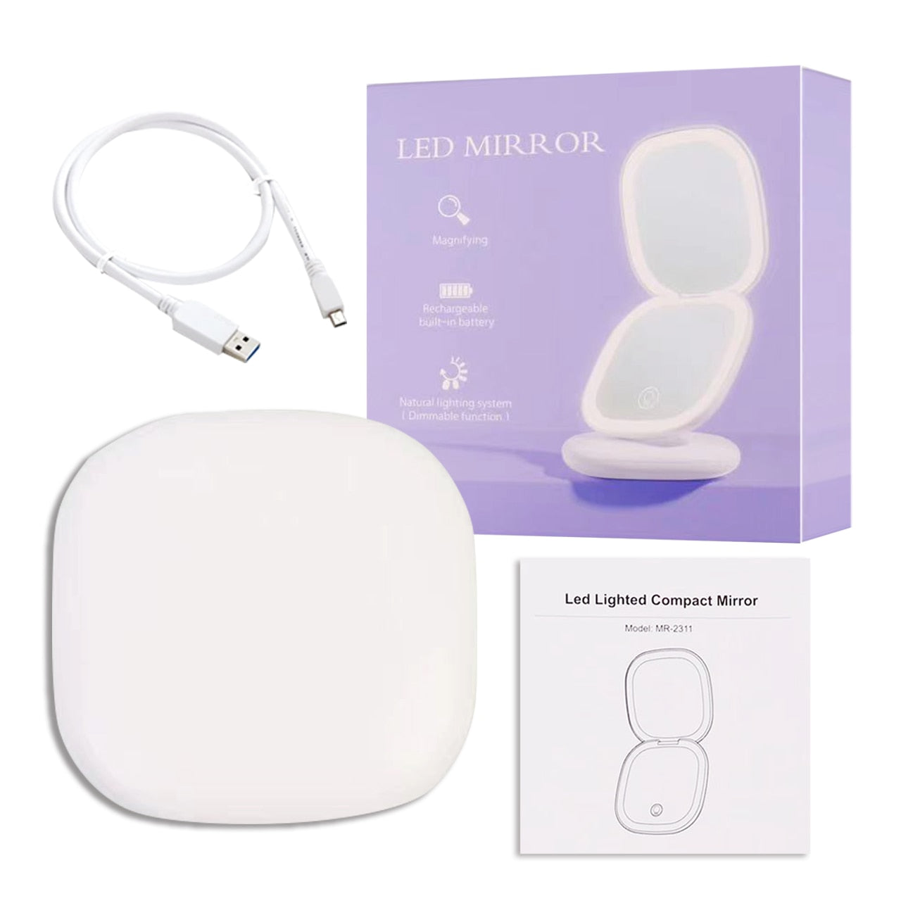 GlowMirror - Miroir Lumineux pour Look Rayonnant