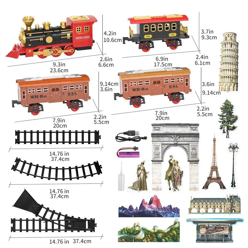 ClassicTrack Set – Train Vintage Effets Réalistes