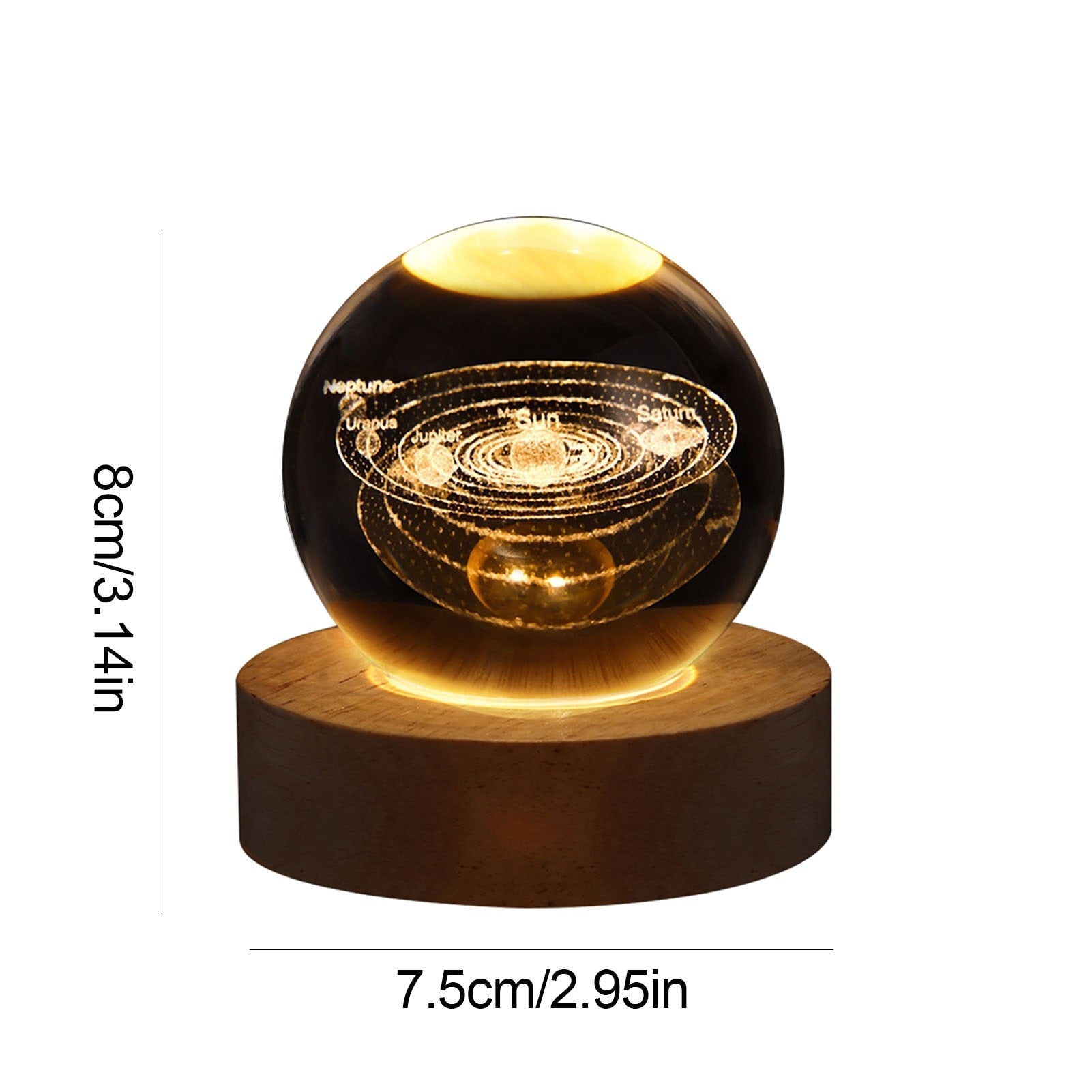 Crystal Light Ball – Sphère Lumineuse Enchantée Maison