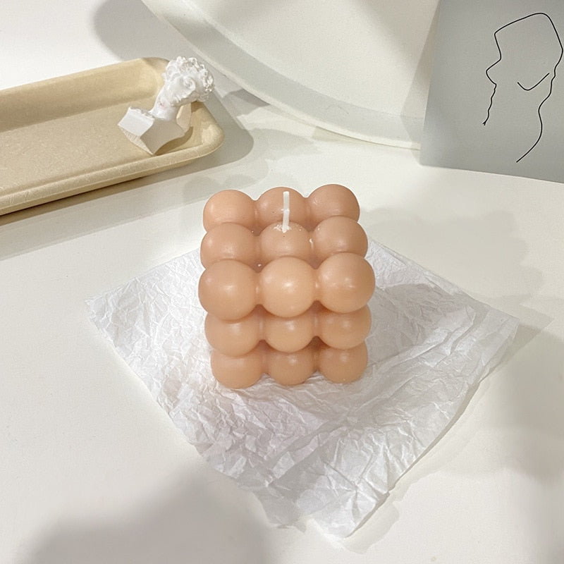 BubbleGlow Candle - Bougie Tendance pour Intérieur