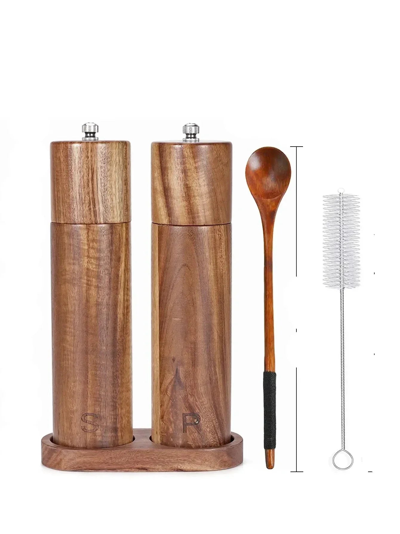 WoodSpice - Set Moulins Bois Sel et Poivre