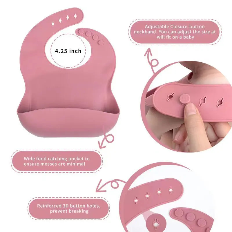 SiliconeBaby Set - Set Alimentation 6 Pièces Bébé