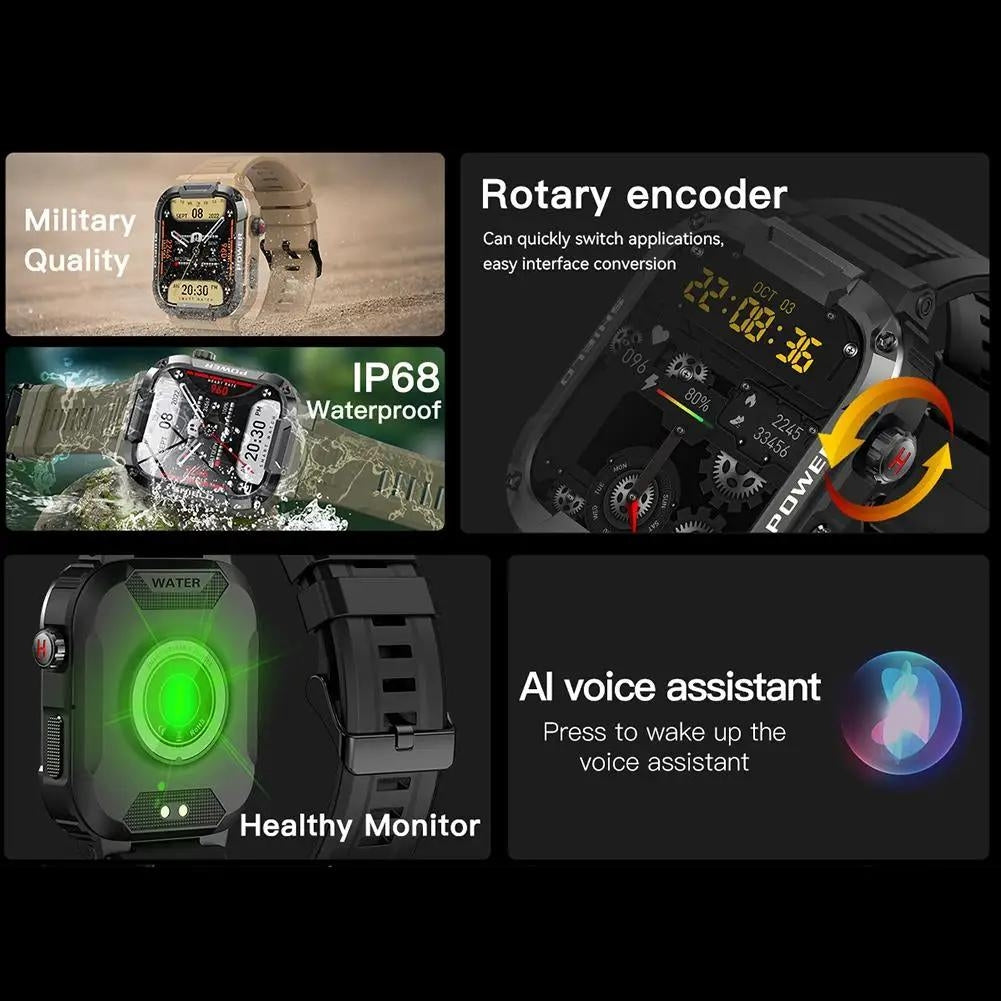 BlazeX Pro - Montre connectée puissante compatible iOS et Android