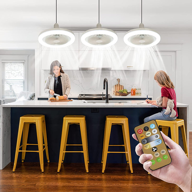 BreezeGlow Fan Light - Ventilateur de Plafond avec Télécommande
