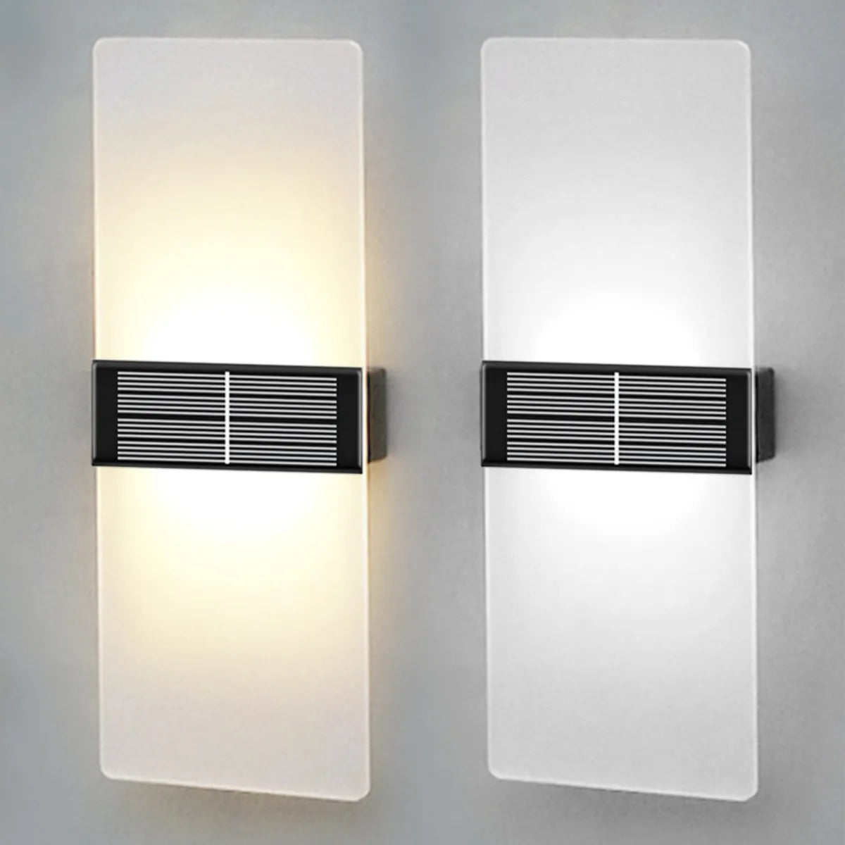 SolaraLight | Élégante Applique Murale Solaire LED Moderne Extérieur 3