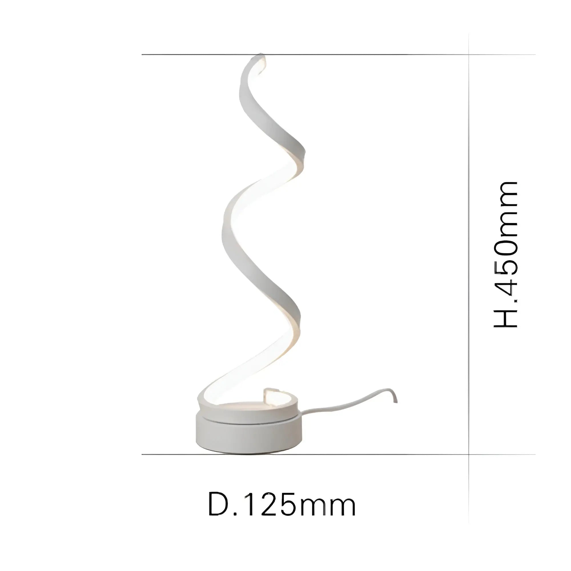 SpiralGlow | Élégante Lampe de Bureau LED Économe en Énergie 7