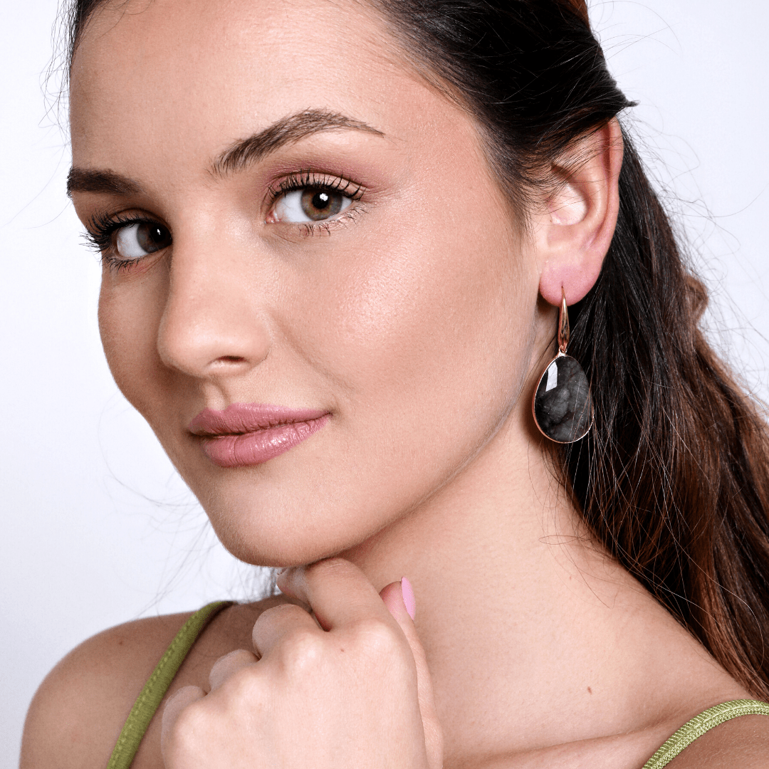 Labradorite Dream - Boucles pendantes en pierre naturelle