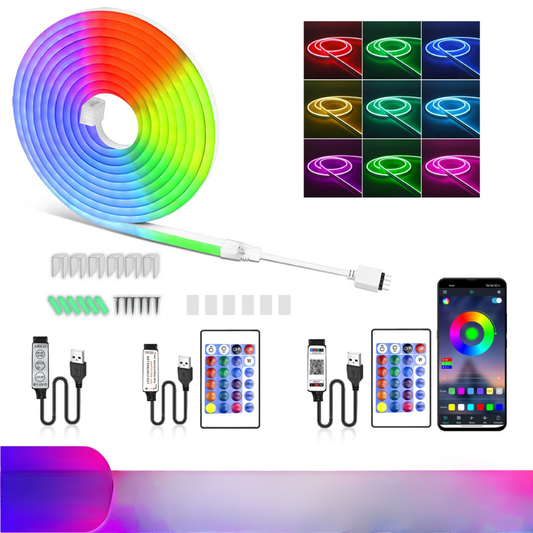 SyncGlow | Flexible Bande Lumineuse LED Intelligente RGB Étanche 2