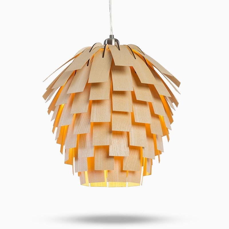 Boiséa – Suspension en Bois Sculpté | Élégance Naturelle et Charme Rustique