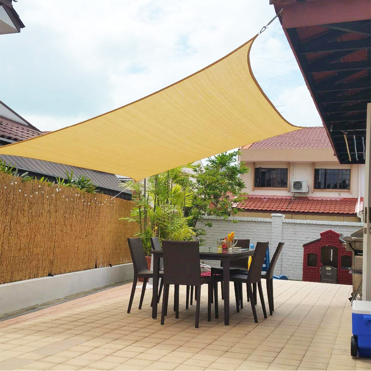 Toile d'Ombrage Luxe | Tissu Résistant à l'Eau avec Protection UV | Idéal pour Jardin et Terrasse 10