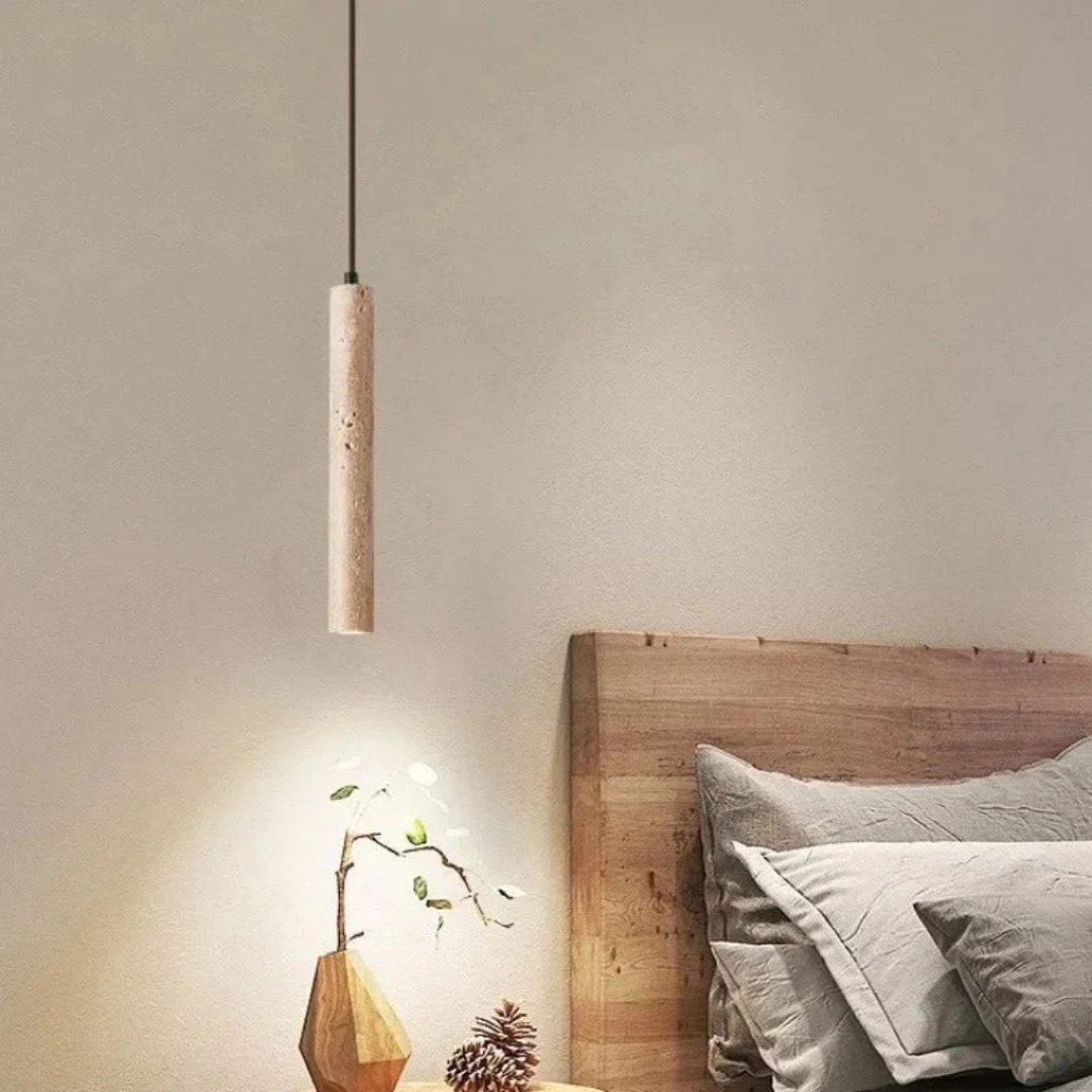 TravertinLuxe | Élégant Lustre LED Minimaliste Pour Salon et Salle À Manger 0