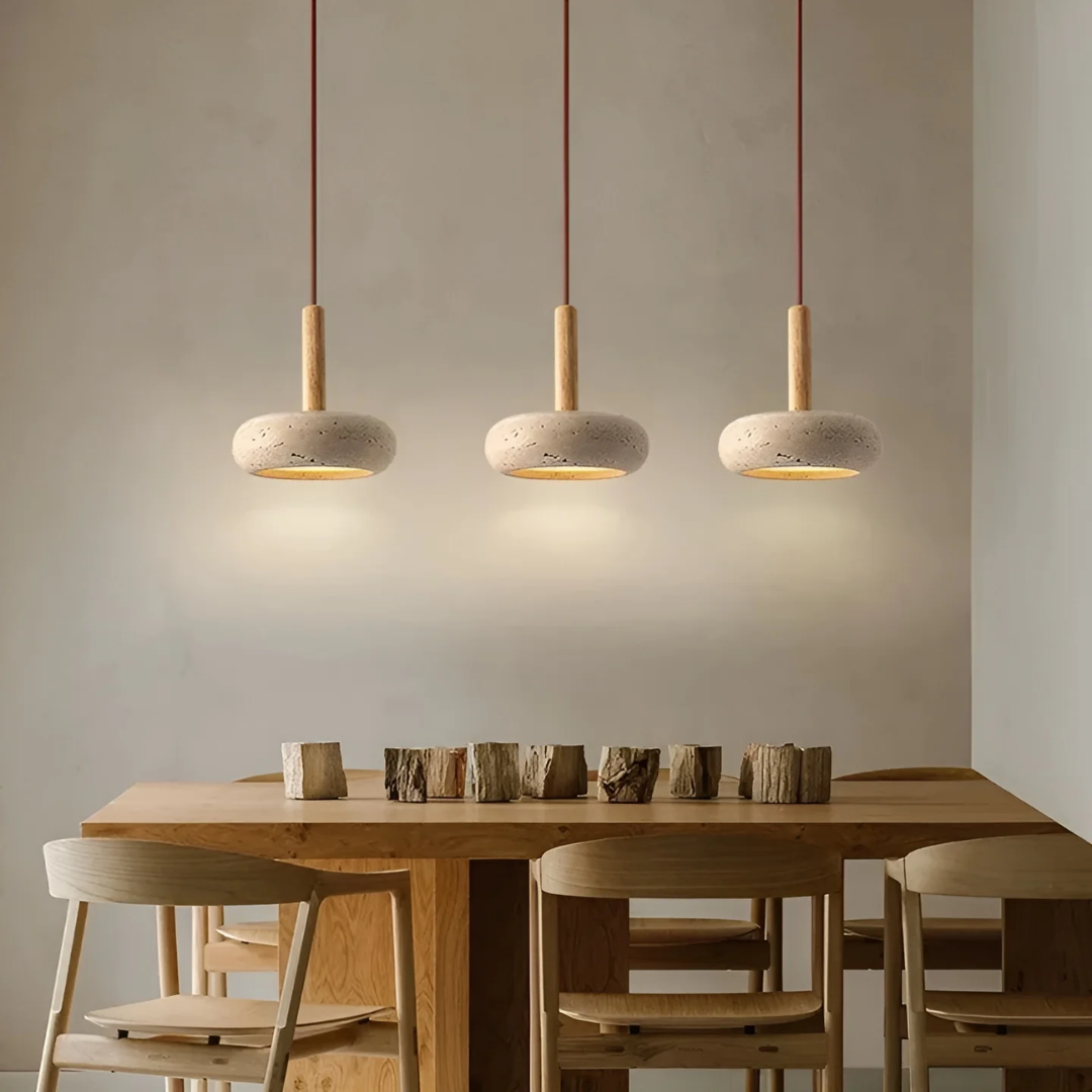 TranquilHalo - Plafonnier LED Rétro Design Japonais