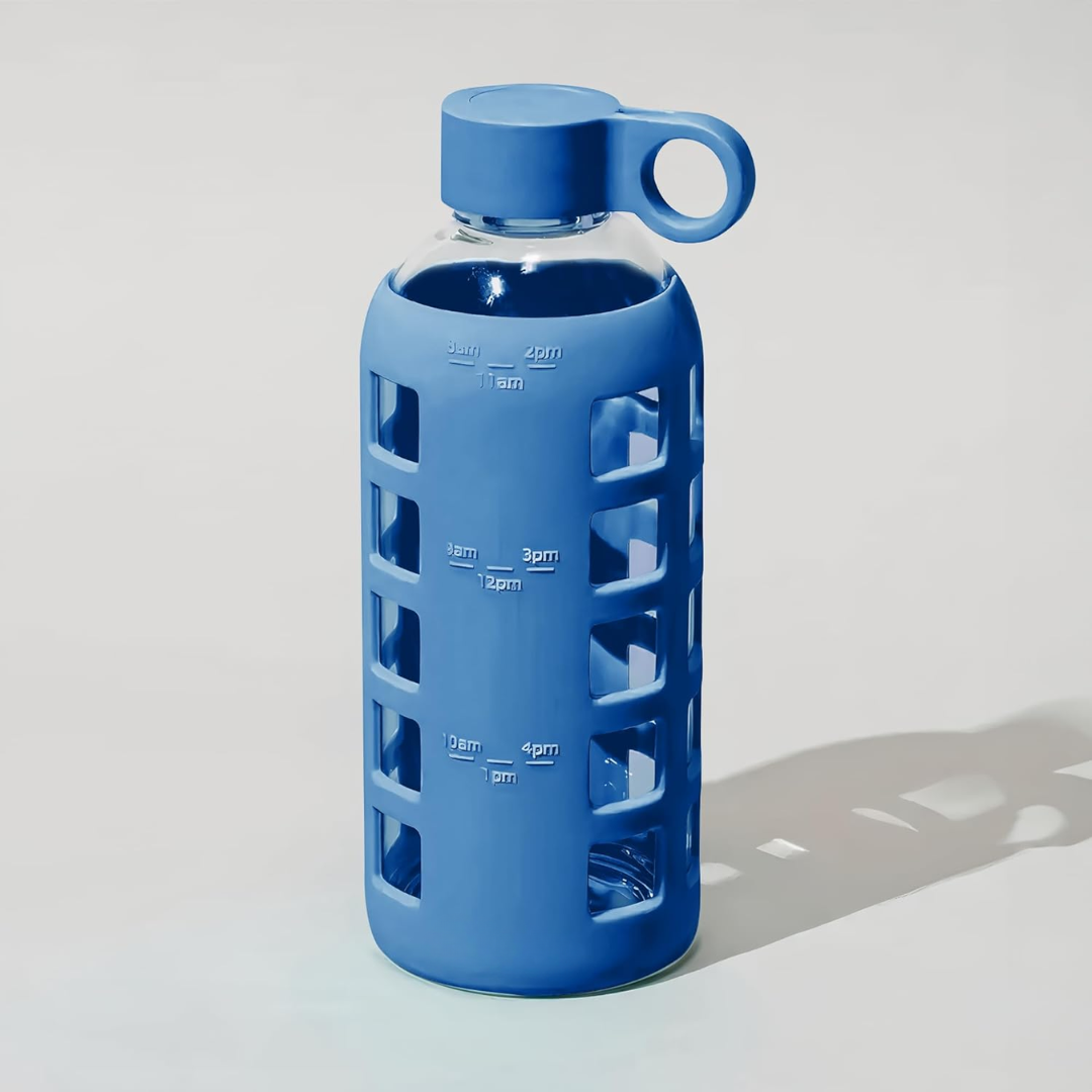 HydraFlow - Gourde Verre Indicateur Temps Protection